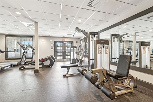 Fitness Equipment, Interior, Recessed Lighting