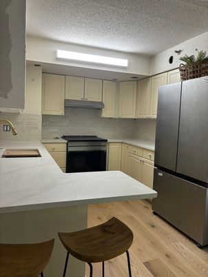 Interior, Kitchen, Wood Texture Flooring