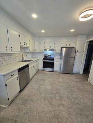 Interior, Kitchen, Recessed Lighting, Stainless Steel Appliances