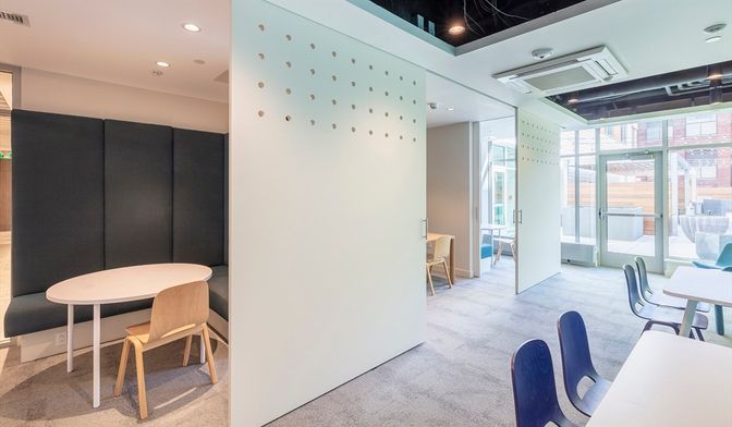 Dining room, Interior, Recessed Lighting