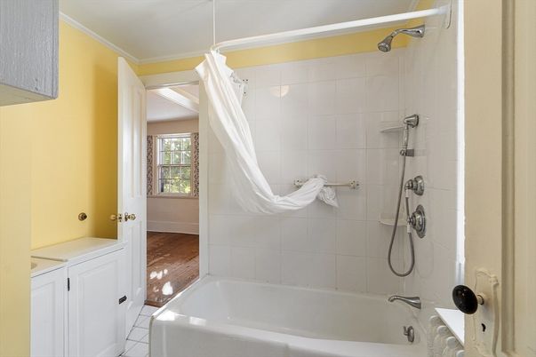 Bathroom, Interior, Wood Texture Flooring