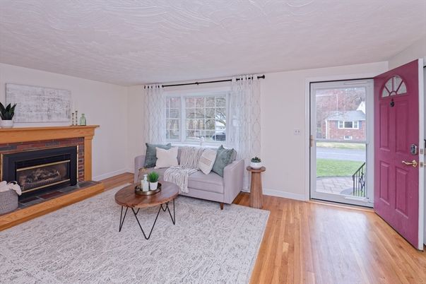 Fireplace, Interior, Living room, Wood Texture Flooring