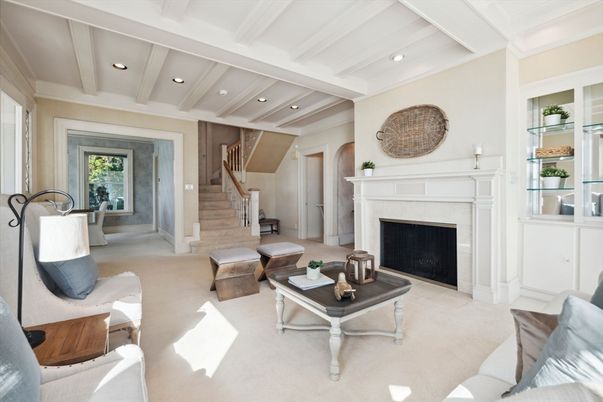 Fireplace, Interior, Living room, Recessed Lighting