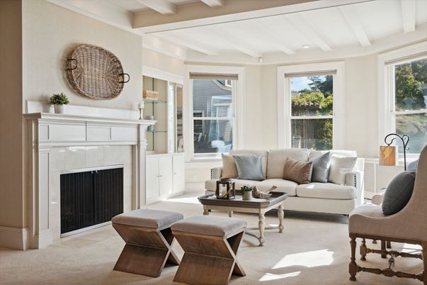 Fireplace, Interior, Living room, Recessed Lighting