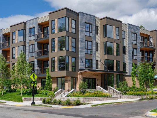 Exterior, Facade, Condo Building