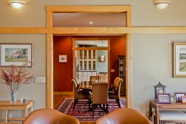 Dining room, Interior, Wooden Beams, Wood Texture Flooring
