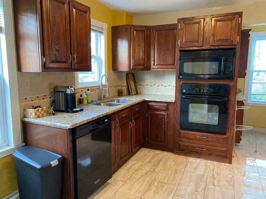 Interior, Kitchen, Wood Texture Flooring