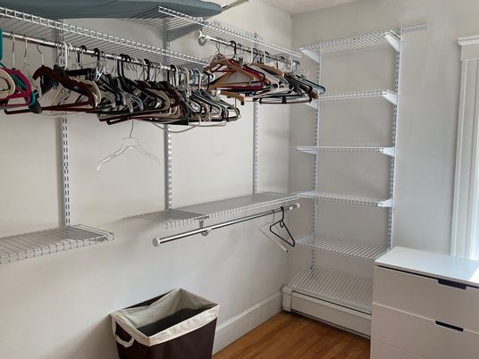 Interior, Walk-in Closets, Wood Texture Flooring