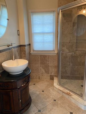 Bathroom, Glass Shower, Interior