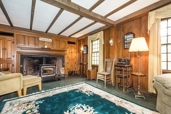 Fireplace, Interior, Pool, Wooden Beams, Wooden Walls