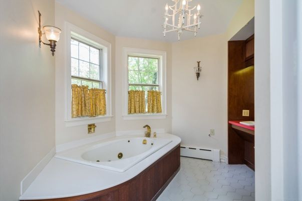 Bathroom, Chandelier, Interior