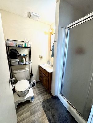 Bathroom, Interior, Wood Texture Flooring