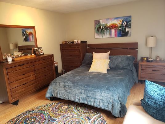 Bedroom, Interior, Wood Texture Flooring