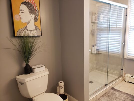 Bathroom, Glass Shower, Interior