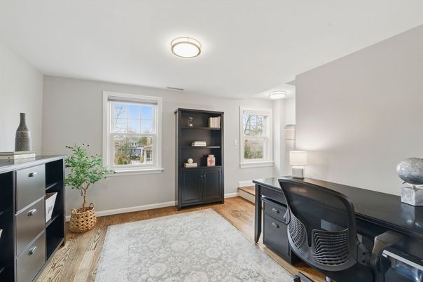Home Office, Interior, Wood Texture Flooring