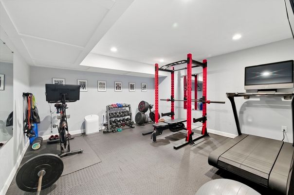 Fitness Equipment, Interior, Recessed Lighting