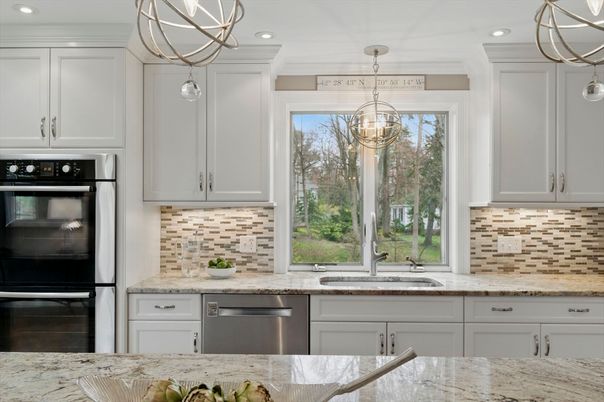 Interior, Kitchen, Pendant Lights, Recessed Lighting, Stainless Steel Appliances