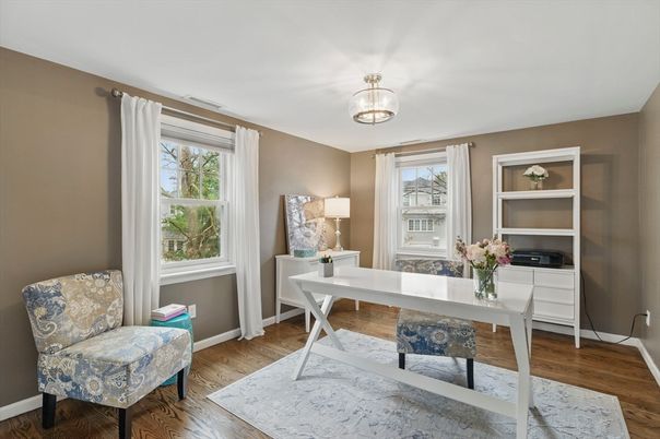 Home Office, Interior, Wood Texture Flooring
