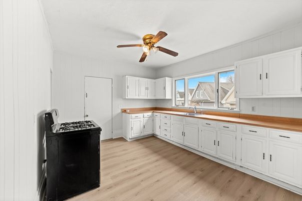 Interior, Kitchen, Wood Texture Flooring