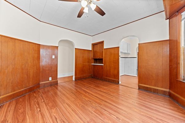 Empty room, Interior, Kitchen, Wood Texture Flooring