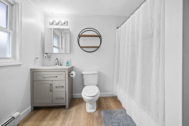Bathroom, Interior, Wood Texture Flooring