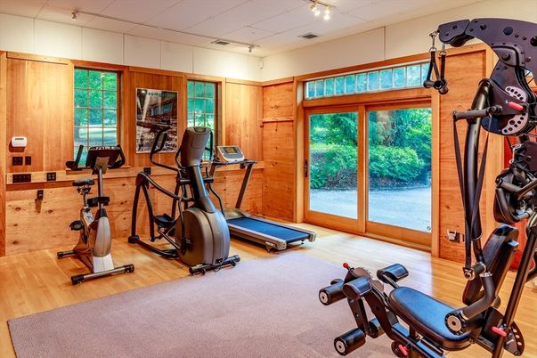 Fitness Equipment, Interior, Wood Texture Flooring, Wooden Walls