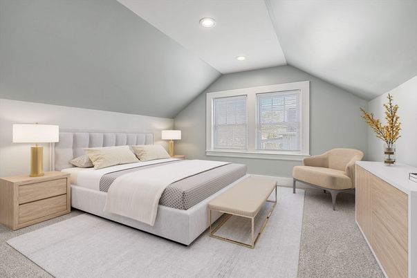 Bedroom, Interior, Recessed Lighting