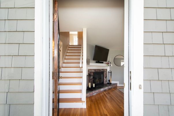 Fireplace, Interior, Wood Texture Flooring