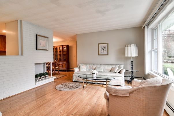 Fireplace, Interior, Living room, Stone Walls, Wood Texture Flooring