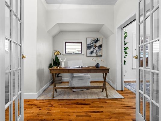 Home Office, Interior, Wood Texture Flooring