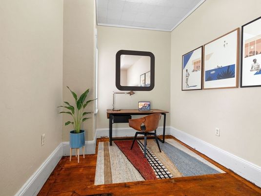 Home Office, Interior, Wood Texture Flooring