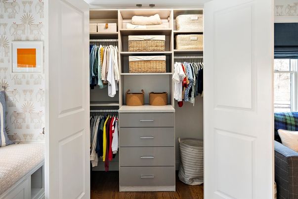 Interior, Walk-in Closets, Wood Texture Flooring