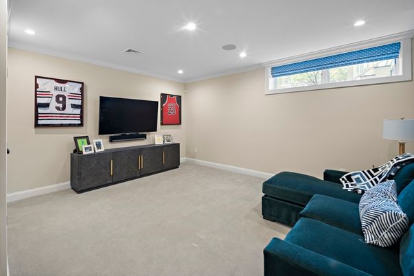Interior, Living room, Recessed Lighting