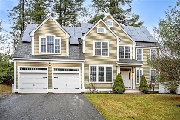 Attached, Exterior, Facade, Solar Panels, Farmhouse