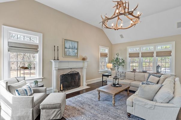 Chandelier, Fireplace, Interior, Living room, Wood Texture Flooring