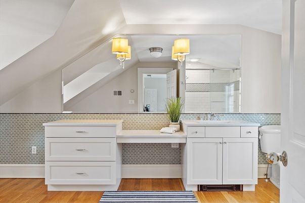 Bathroom, Interior, Wood Texture Flooring