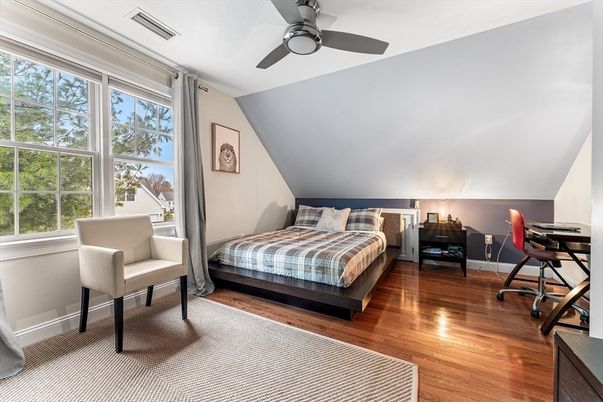 Bedroom, Home Office, Interior, Wood Texture Flooring