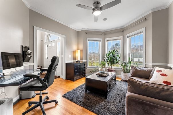 Home Office, Interior, Wood Texture Flooring