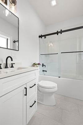 Bathroom, Glass Shower, Interior