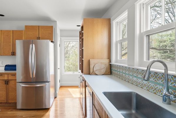 Interior, Kitchen, Wood Texture Flooring