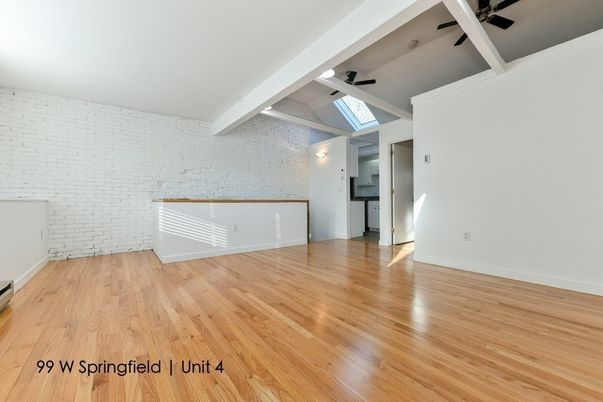 Empty room, Interior, Stone Walls, Wood Texture Flooring