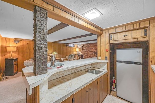 Interior, Stone Walls, Wooden Walls