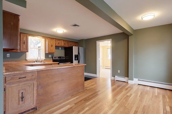 Interior, Kitchen, Wood Texture Flooring