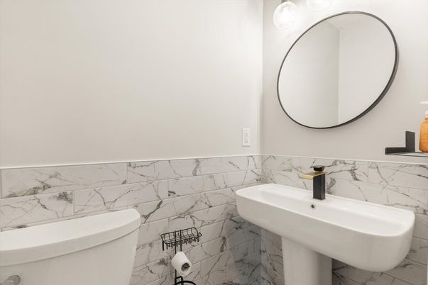 Bathroom, Interior, Marble Walls