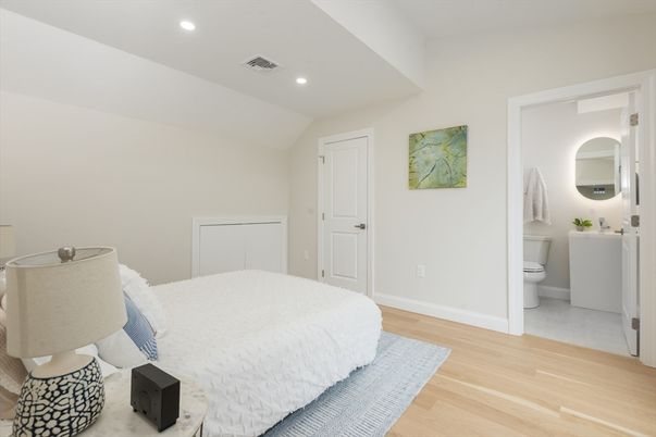 Bathroom, Bedroom, Interior, Recessed Lighting, Wood Texture Flooring