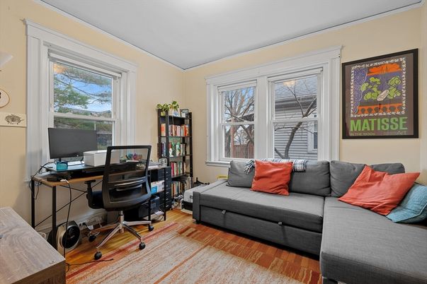 Home Office, Interior, Wood Texture Flooring
