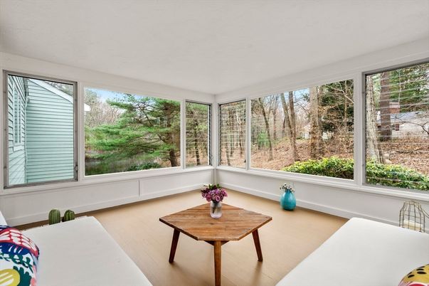 Interior, Sun Room, Wood Texture Flooring