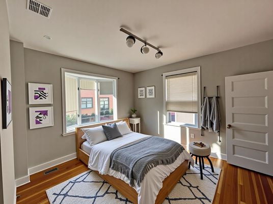 Bedroom, Interior, Wood Texture Flooring
