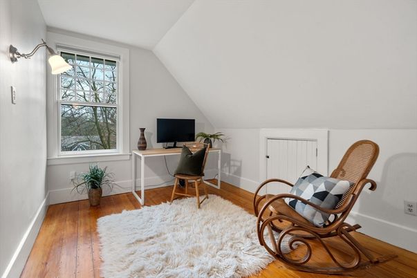 Home Office, Interior, Wood Texture Flooring