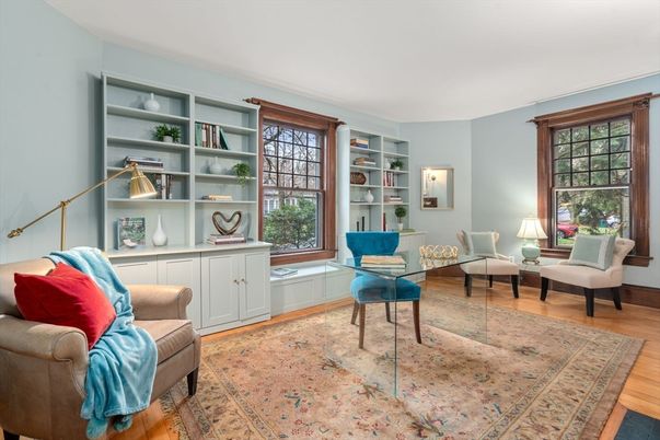 Home Office, Interior, Wood Texture Flooring